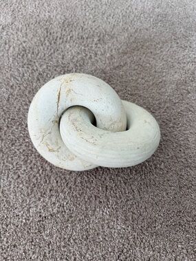 Threshold Cream Ceramic Knot Sculpture Accent